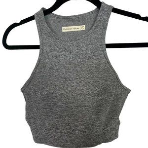 Outdoor Voices Athena Crop Top - Gray - Size S